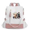 Diebstahlsicherer Oxford-Nylon-Rucksack für Damen, Streetstyle, Reise-Buchtasche mit Reißverschlussfach, Wasserdichtes Design