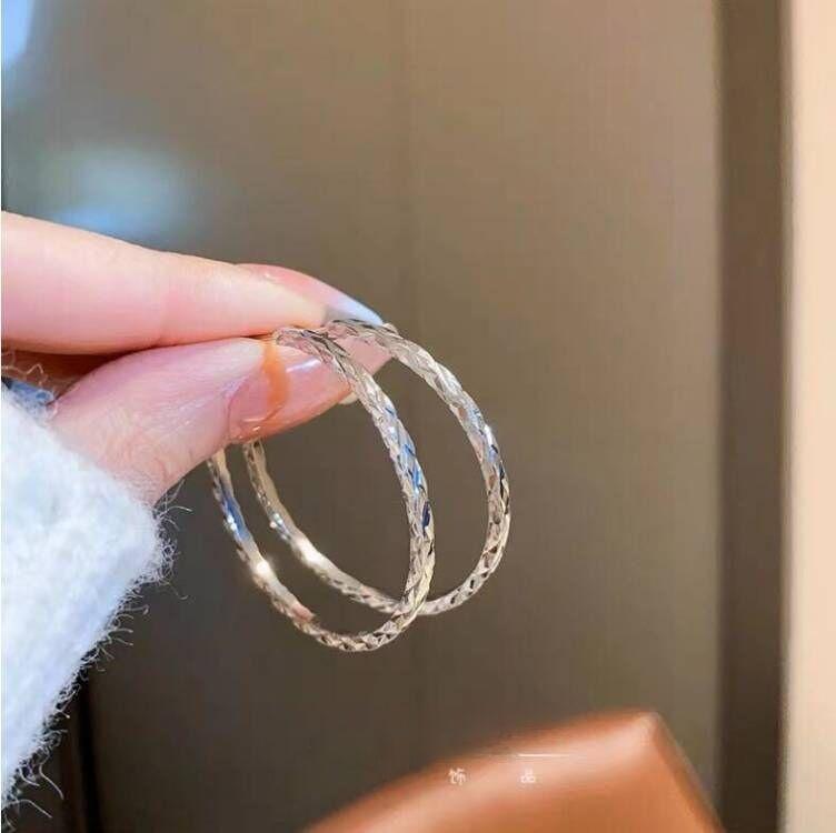 Exaggerated Big Circle Hoop Earrings for Women Statement Jewelry Smooth Circle Earrings Femme Boucles D'oreilles