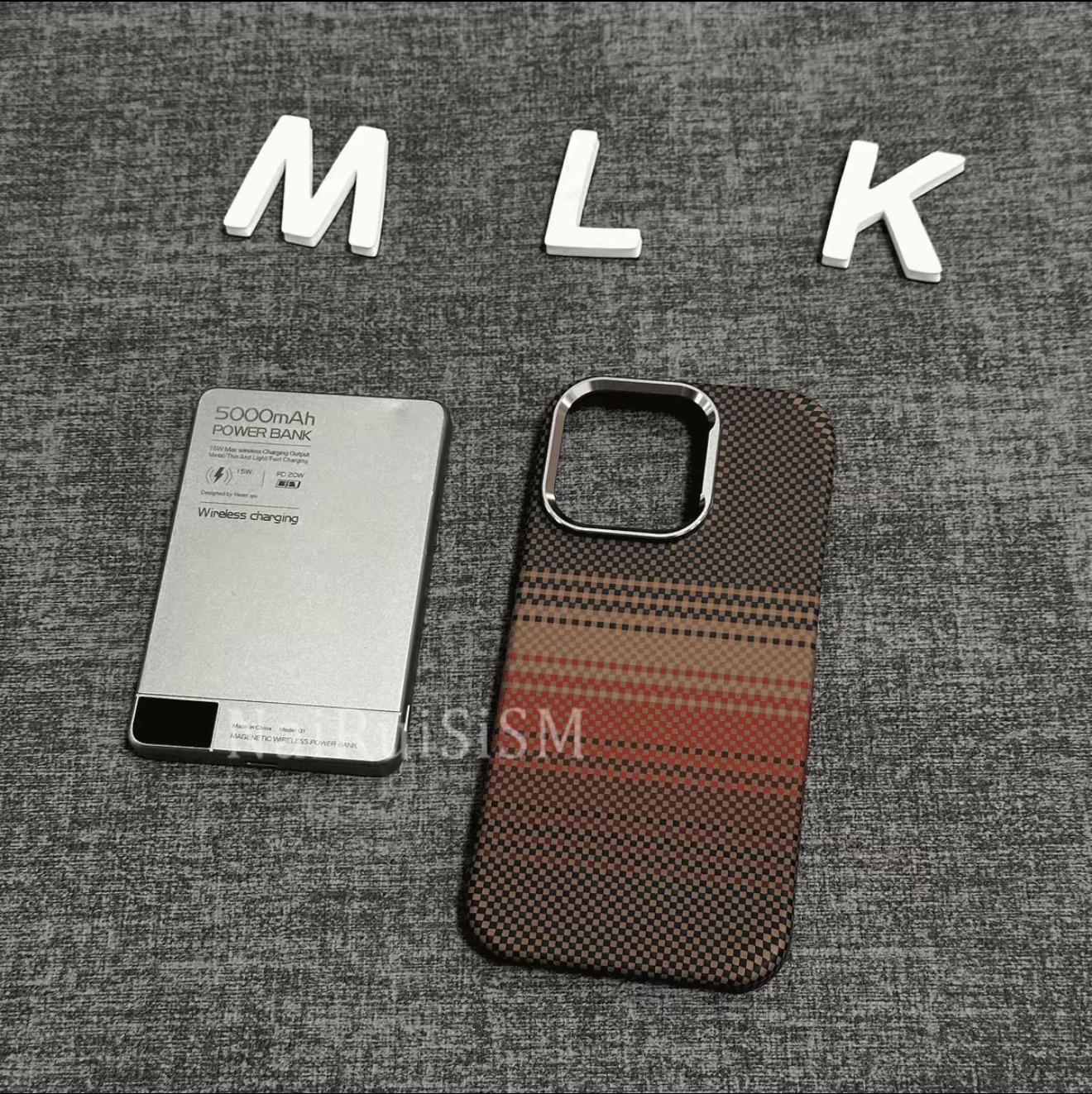 

Kevlar Magnetic Half-Wrap Protective Case for iPhone 17 Pro Max Ultra-Thin iPhone 15 PROMAX