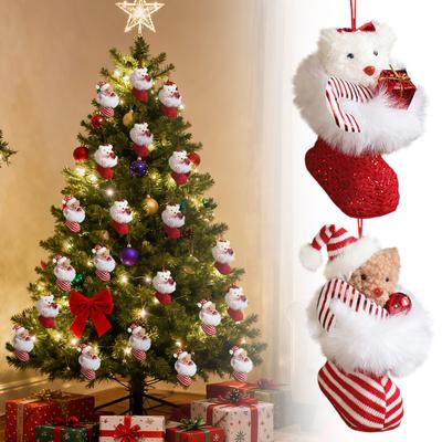 3D Weihnachts Plüsch Geschenk Weihnachtsbaum Wohnzimmer Feiertagsdekorations Requisiten
