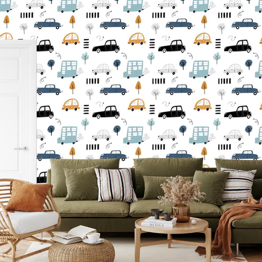 Comic Vehicles Wallpaper for Living Room and Bedroom 50x1000