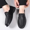 New autumn sheepskin men's beanie shoes genuine leather loafers men's casual leather shoes high-end single shoes round head men's shoes