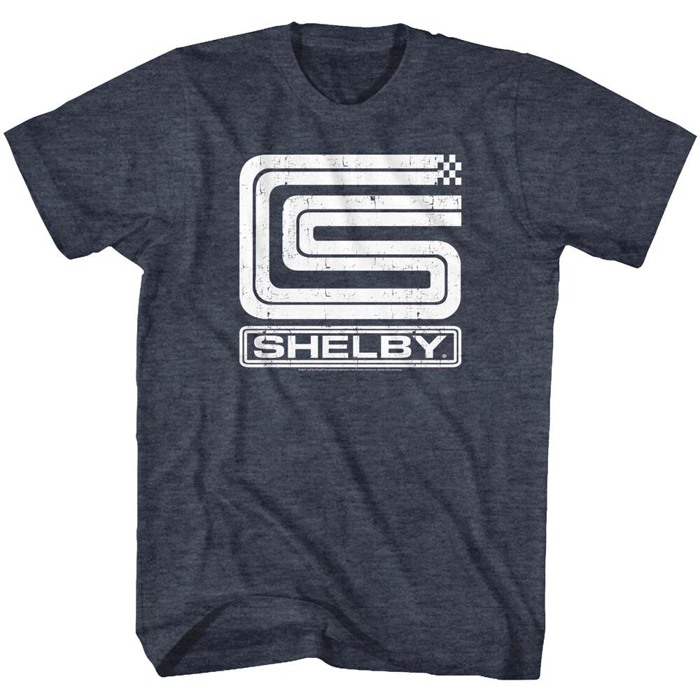 Carroll Shelby American Muscle Car Checkered Flag CS Shelby Logo Men s T Shirt 3XL