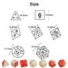 7pcs Splic Colors Game Dice DND Polyhedral Dice Set for DND RPG Table Board Role Playing Games