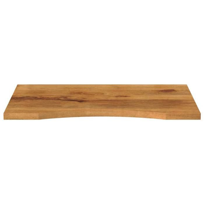 VidaXL Dessus de bureau avec courbe 100x50x2,5 cm manguier massif brut 370209