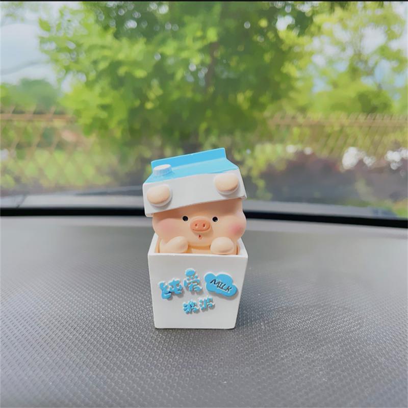Figure Enhance Happiness The Bottom Workmanship Is Flat Cartoon Style Resin Material Ornaments Desktop Decompression Gadgets