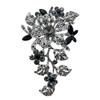 Exquisite Crystal Crystal Flower Brooch High-grade Material Feminine Design Wedding Brooch Super Large Size Delicate Flower