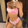 Costume da bagno da bagno da donna con stampa tie-dye bikini stampato sexy in 11 colori