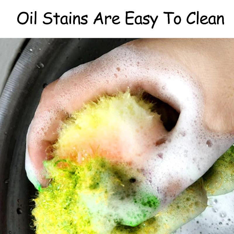 Lemon Dish Towel Brush Acrylic Woven Dish Towel Cleaning Hand Crocheted Dish Towel Household Kitchen Cleaning Tools
