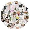 10/30/50pcs INS Style Aesthetic Clean Girl Graffiti Stickers Cartoon Decals DIY Notebook Phone Suitcase Decoration Sticker Packs
