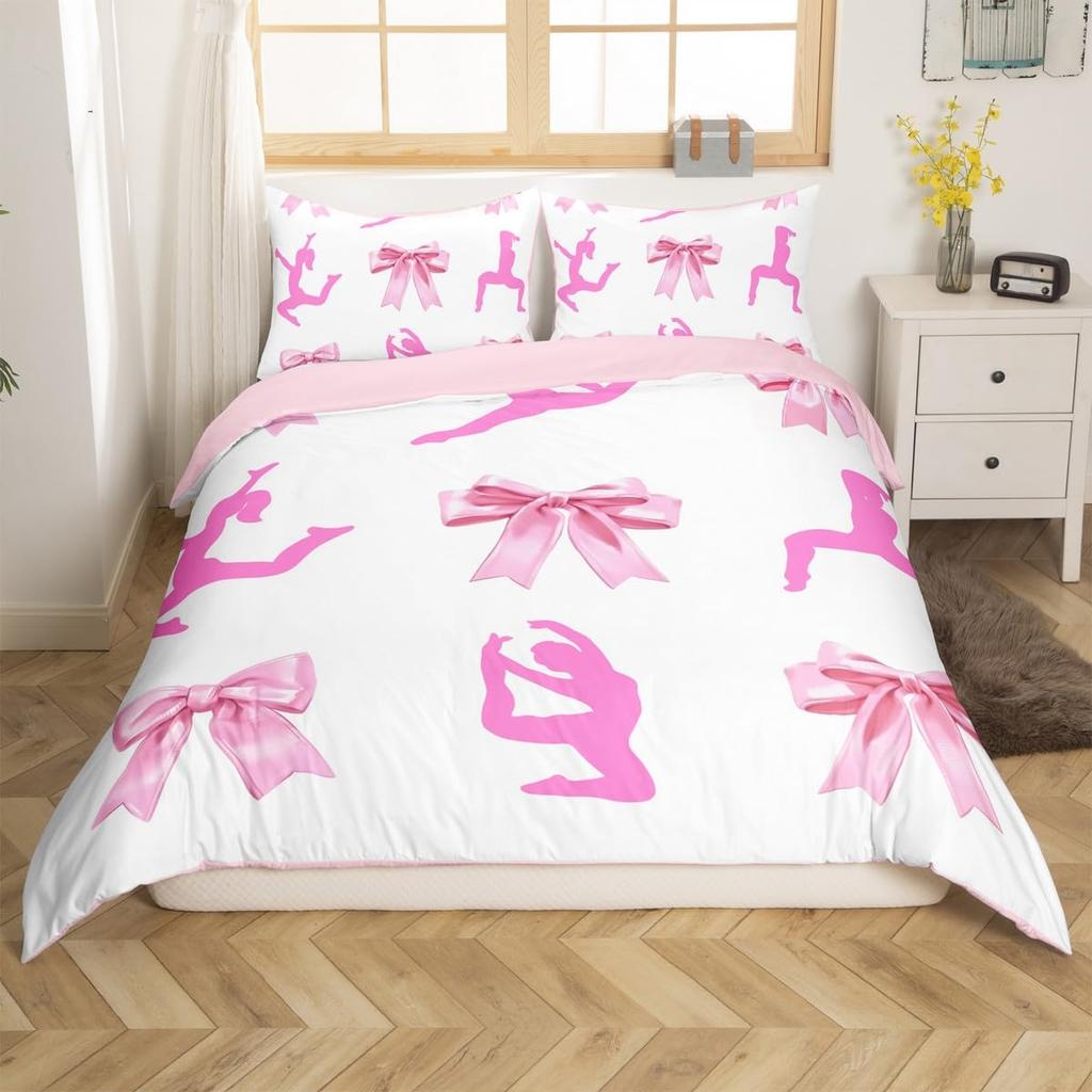 Steppdecke Gymnastik Für Kinder Jugendliche Mädchen Queen Leicht S Sport-Thema Bettwäsche-Sets Schlafzimmer-Dekoration Ohne Steppdecke