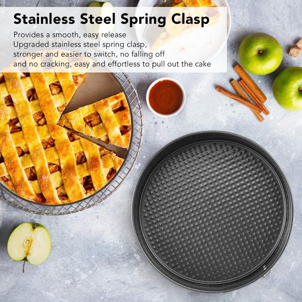 3pcs Removable Bottom Cake Pan Set Carbon Steel Cheesecake Pan Set Baking Tool  Bakery Catering