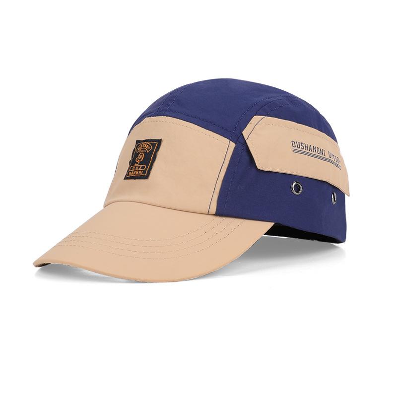 Summer Men's Outdoor Sports Sun Hat Quick-Drying Waterproof Baseball Cap Thin Color Matching Duck Tongue Sunscreen Cap