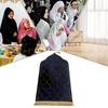 Soft Worship Kneel Travel Prayer Rug Non-slip Prayer Mat Flannel Carpet for Muslim Ramadan Embossing Floor Carpets Portable