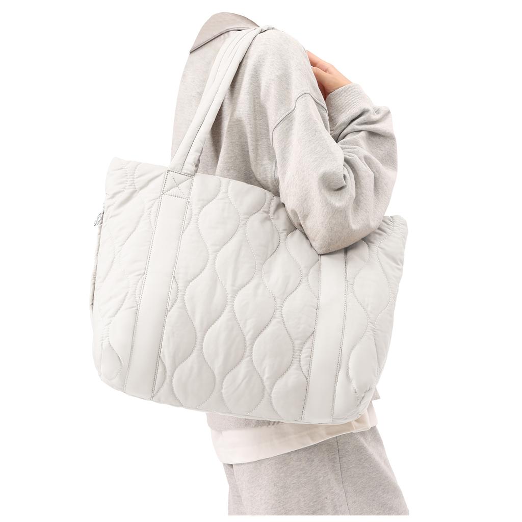 Women's Tote Bag Shoulder Bag Sewing Thread Large Capacity Fashion Advanced Sense Handbag Practical Female's Commuter Laptop Bag