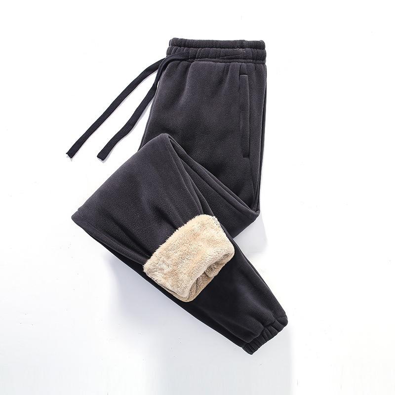 Autumn and Winter Velvet Thickened Casual Pants Men's Large Size Loose Cotton Pants