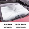 Kncr9 Car Windshield Sunshade Umbrella Car Front Shading For SEAT Ibiza Leon Arona Ateca Altea Arosa Exeo Tarraco Car Accessories