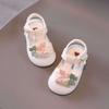 Girls Sandals 2025 New Non-slip Soft Sole 1 and a Half Years Old Baby Princess Shoes Baby Toddler Shoes 0-3 Years Old
