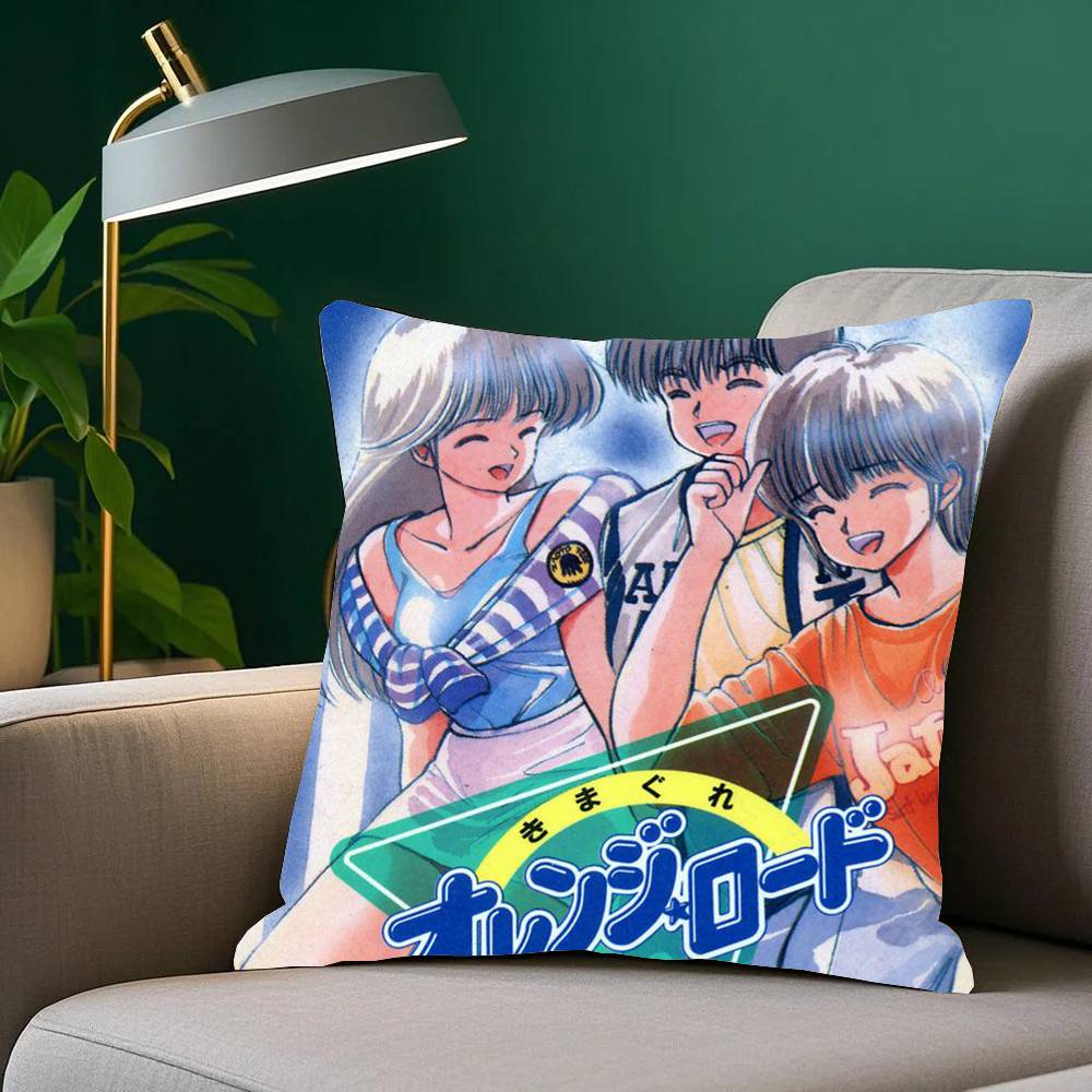 ANIME K-Kimagure Orange Road Pillow Case Home Decor Throw For Sofa Bed Car Room Decor Gift Idea