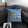 Cartoon CoComelon Cute Cushion Cover Natural Linen Organic Fabric DoubleSided Printing Sofa Home Decor Gift Pillow Case