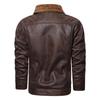 WWII US Army Aviation Leather Jacket – Men's Military Flight Jacket with Fur Trim