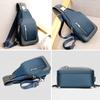 Men s Chest Bag Waterproof Oxford Cloth Crossbody Bag with Charging Port Headphone Jack