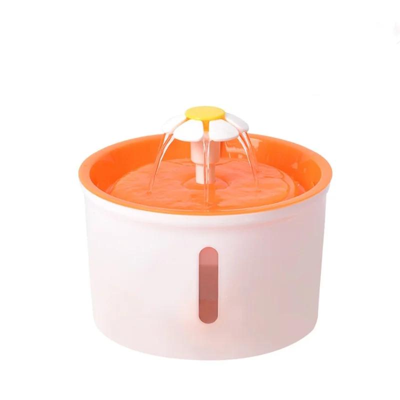 Round Auto Filter Pets Water Fountain USB Electric Mute Cat Drinker Bowl Recirculate Filtring Drinker for Cats Water Dispenser