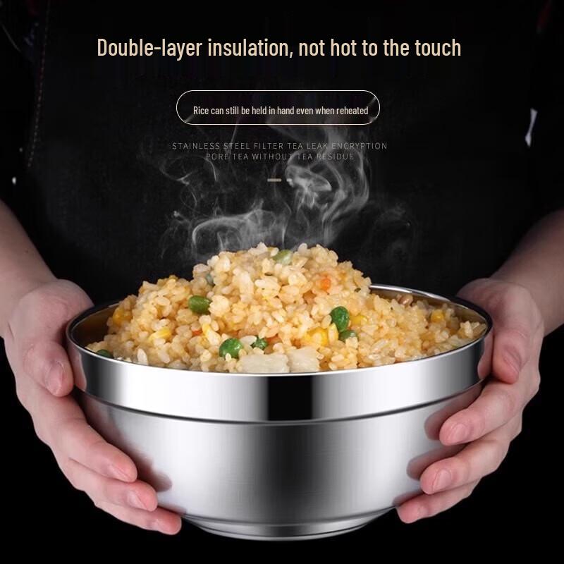 

Chahua Premium 304 Stainless Steel Double-Layer Bowl