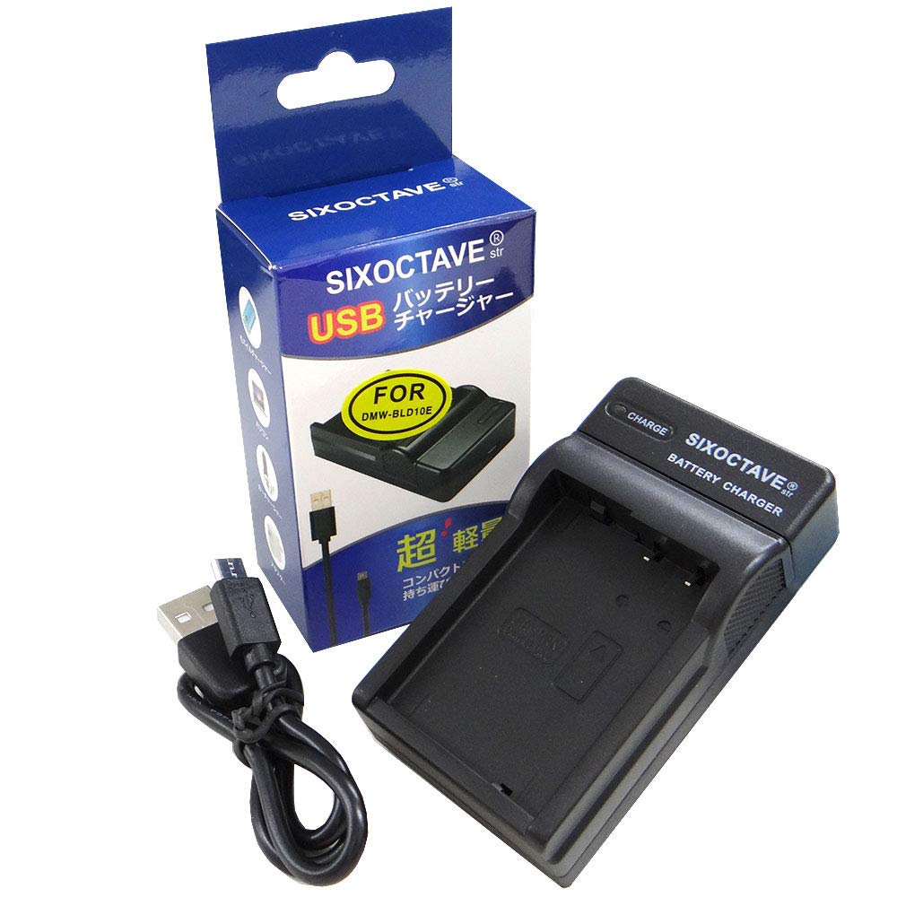 

Compatible Camera Charger for Panasonic Lumix and DMW-BLD10 DMW-BTC7 DMC-G3, DMC-GX1, DMC-GF2 чорний