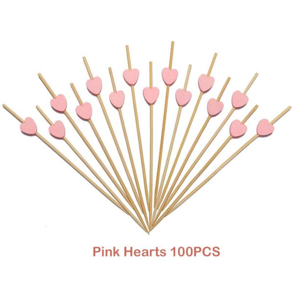 12cm 100pcs Bamboo Cocktail Sticks Pick Martini Drink Stick Picks Levo Bar Tool