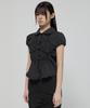 Peulleeoeob Cloud Puff Blouse (Fl-115_Black)