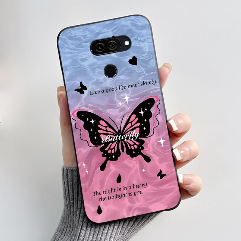 Casing For LG K40S K50S Soft Case LM-X430 LM-X540 Aesthetic Fashion Cute Cat Cartoon Phone Back Cover Shockproof Silicone Bumper