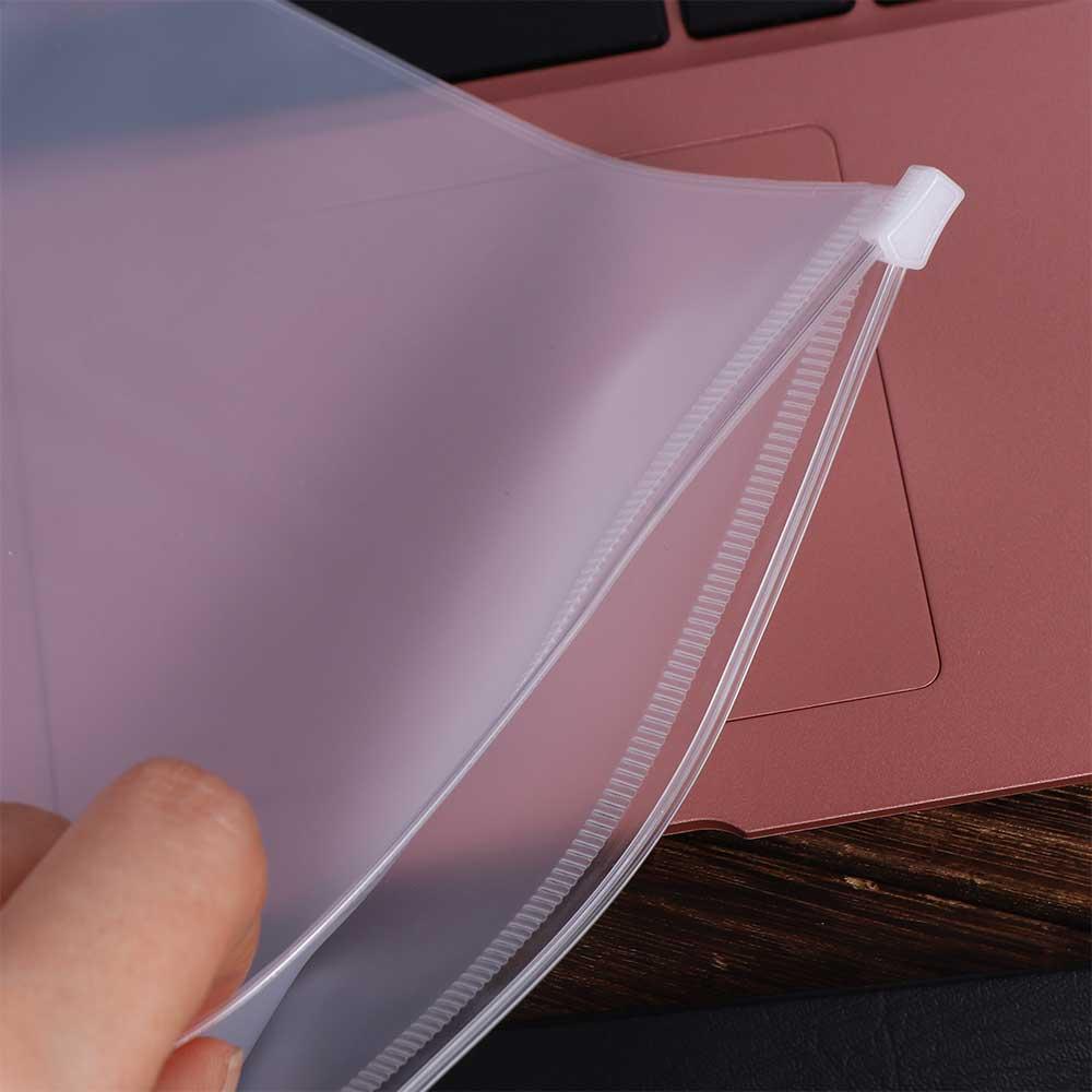 Standard Notebook Storage Bag Journal Planner Card Holder PVC Zipper Bag Notebook Zipper Bag