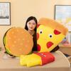 French fries burger throw pillow plush toy bedside pillow office sleeping doll children accompany doll