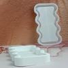 Versatile Silicone Storage Tray Mold Aquas Ripple Shaped Coaster Mould Plaster Mold for Jewelry Display Plate Making