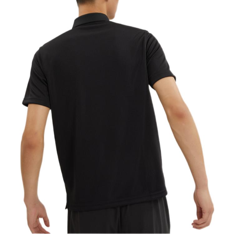 PUMA Polo Shirts Men's Black Polo Collar Moderate Straight Fit 671927-01