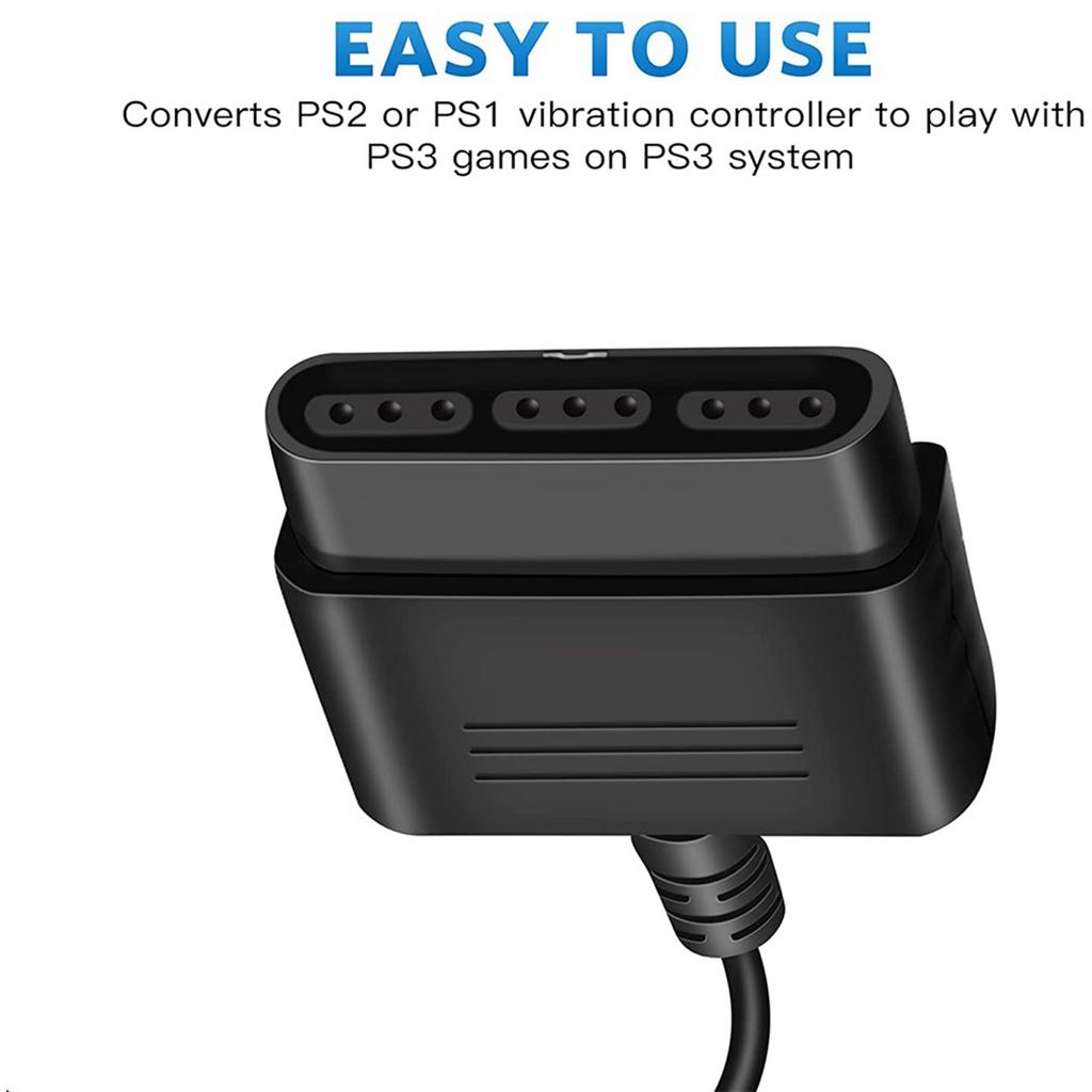 Für PS1/PS2 Dual-Shock Joypad GamePad zu PS3 PC USB Spiele Controller Adapter Konverterkabel ohne Treiber ABS-Material