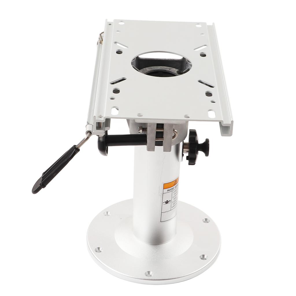 Marine Adjustable Seat Pedestal Manual 330‑480mm Height 225mm Base for RVs Yachts Boats