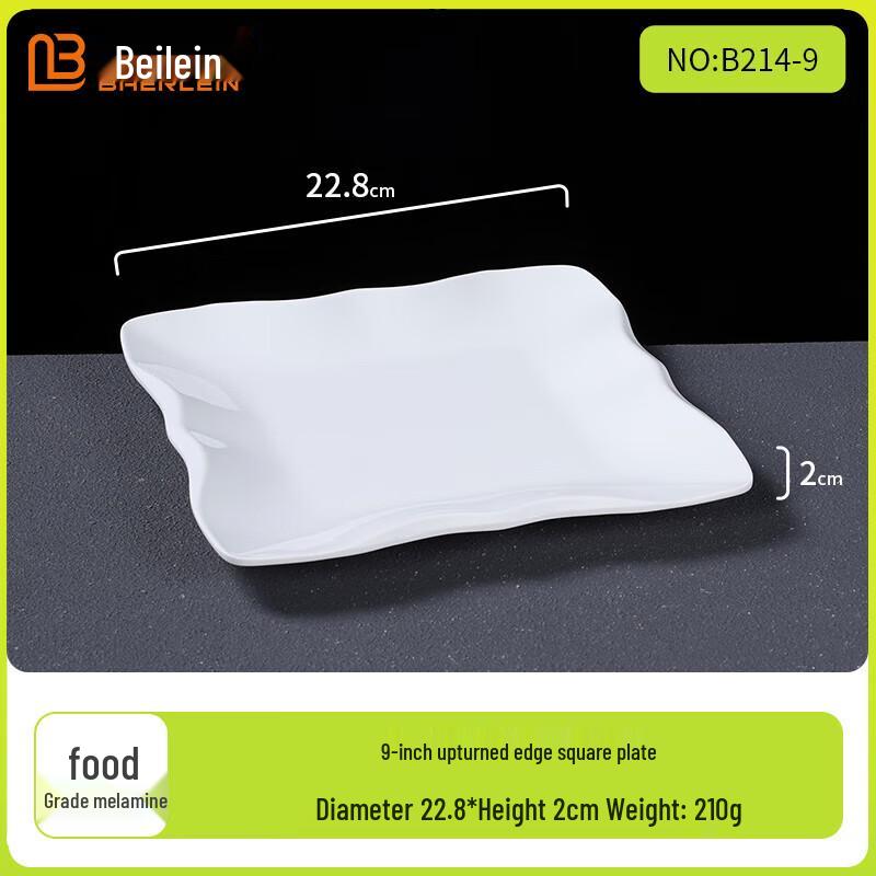A5 Food Grade Melamine Dining Plate