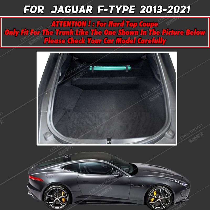Car Trunk Mat for Jaguar F-TYPE 2013 2014 2015 2016 2017 2018    Cargo Liner Carpet Interior Accessories Cover