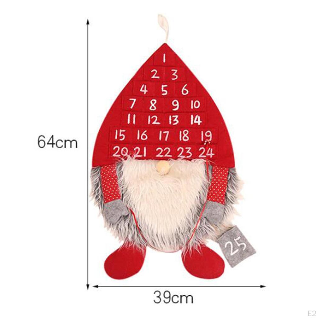 Advent Wall Hanging Calendar Non Woven Gnome 24