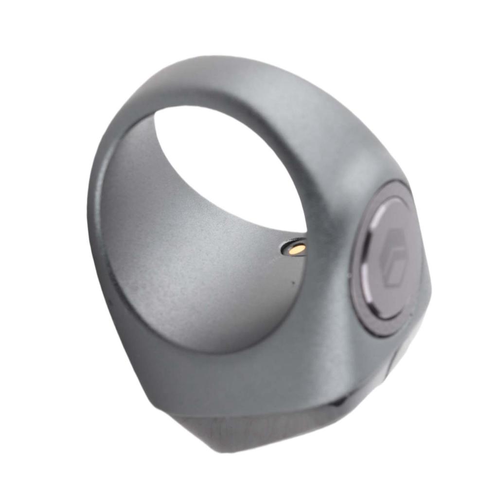 Bluetooth Finger Ring Rechargeable Step Counting Ring APP Support 0.49in Screen Smart Ring 20MM