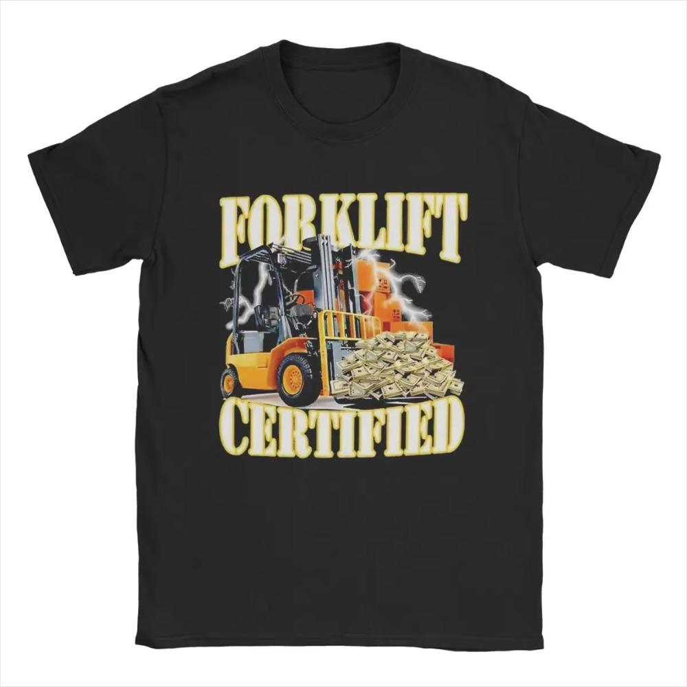 Men's T-Shirts Forklift Certified Operator Leisure 100% Cotton Tee Shirt Short Sleeve T Shirts O Neck Clothes Gift Idea
