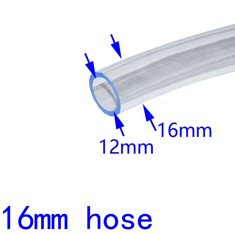 

1/2 3/4 flexible garden hose 16mm 20mm 24mm White transparent expandable garden irrigation hose watering water pipe 5m