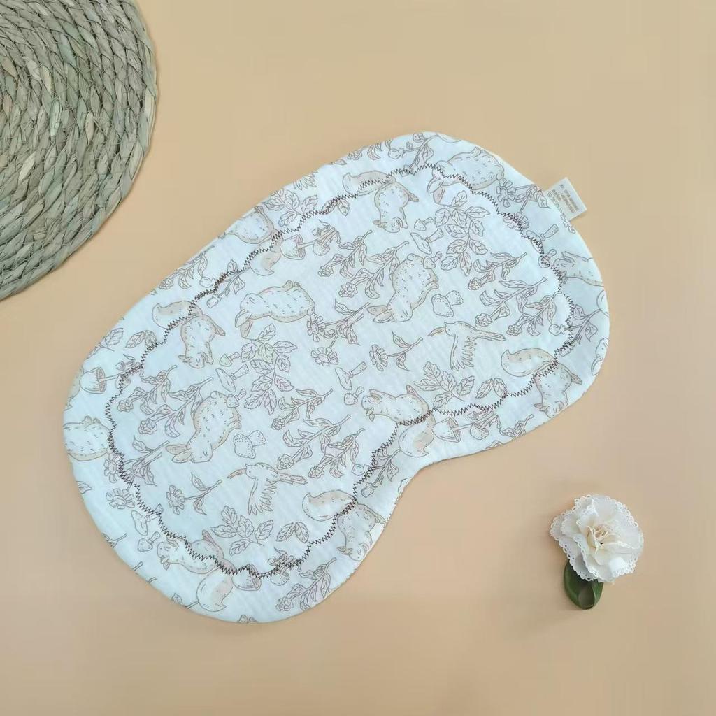 Oreiller pour bébé double face en forme de nuage, pour nouveau-né 0-6 mois, avec housse supplémentaire en coton et gaze.