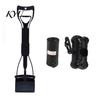 Foldable Waste Scooper for Dogs Dog Pooper Scooper, Portable Pet Cleanup Tool with 20 Bags, Backyard Remover Carry Case, Yard, Lawn, Outdoor