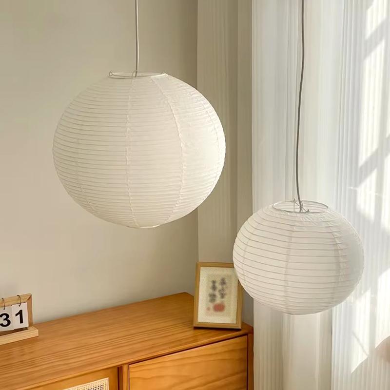 1PC Pendant Lamp Shade Minimalist Hanging Lamps Lantern Ball Paper Lantern Light Artistic Paper Art Lampshade Japanese 30/40cm