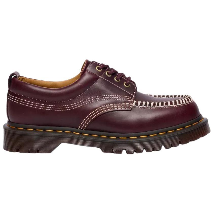 Dr. Martens Lowell Leather Moc Toe Shoes 'Cherry Red' Men's 31817600