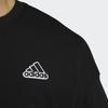 Adidas Badge of Sport Tee with Side Slits and Crew Neck Men Tops Black HA3648