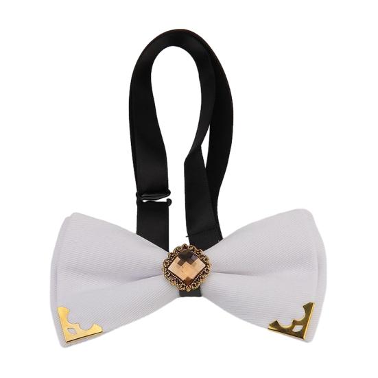 Bow Tie Adjustable Fit Shiny Rhinestone Design Men Bow Tie Weddings Groomsmen Business Formal Occasions Party Accessories